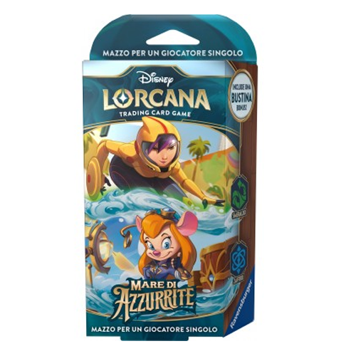 LORCANA - SEA OF AZURITE - STARTER DECK EMERALD/SAPPHIRE (ITA)